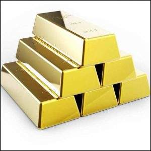 Gold Bars Stacked